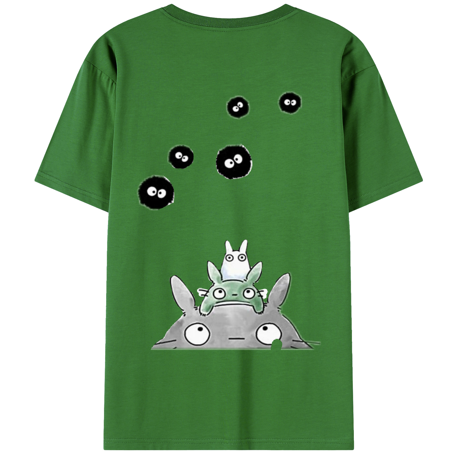 （画像用） となりのトトロ 草壁メイ 草壁サツキ My Neighbor Totoro Satsuki Kusakabe Mei Kusakabe レディース半袖Tシャツ(バックプリント)